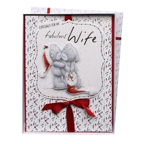 Wife Me to You Bear Luxury Boxed Christmas Card £9.99